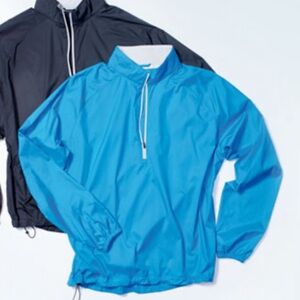 Peter Millar 4e Wind Windbreaker Teal and Gray Jacket